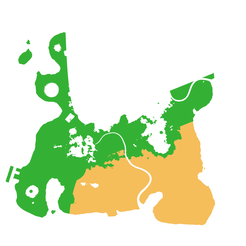 Biome Rust Map: Procedural Map, Size: 3000, Seed: 474808335