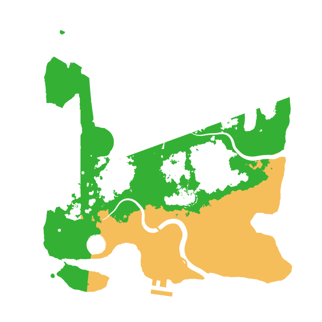 Biome Rust Map: Procedural Map, Size: 3000, Seed: 19242213