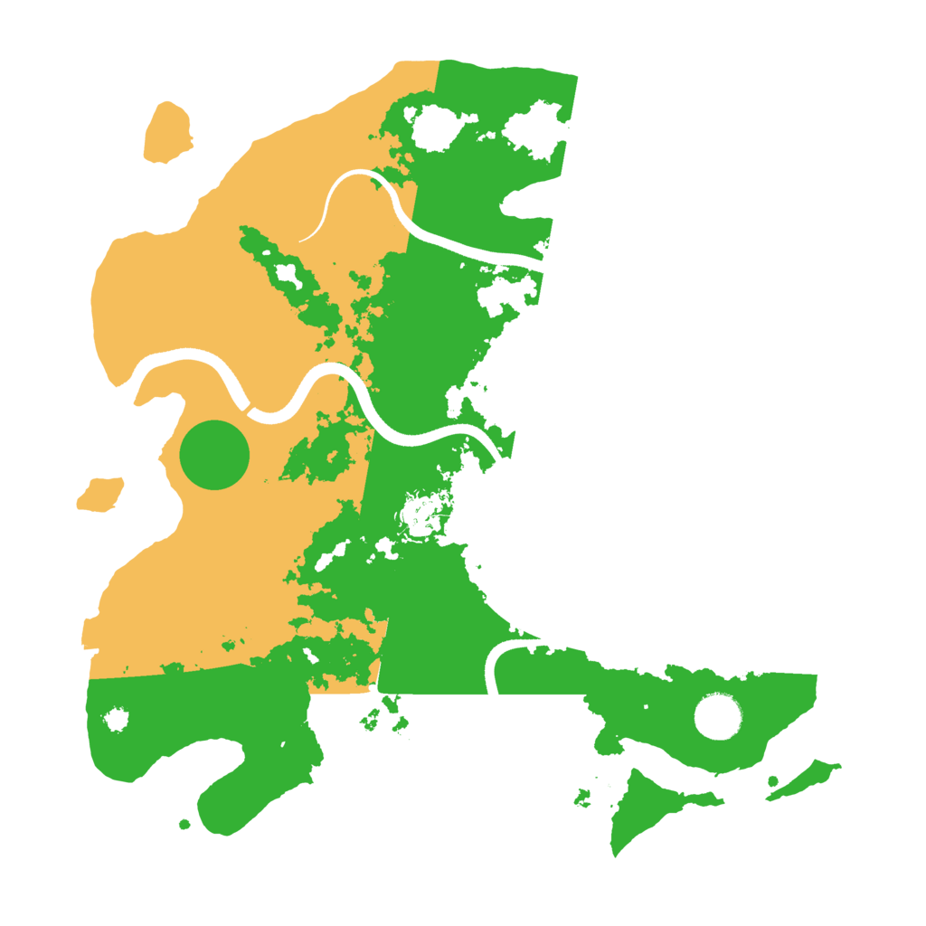 Biome Rust Map: Procedural Map, Size: 3500, Seed: 655052628