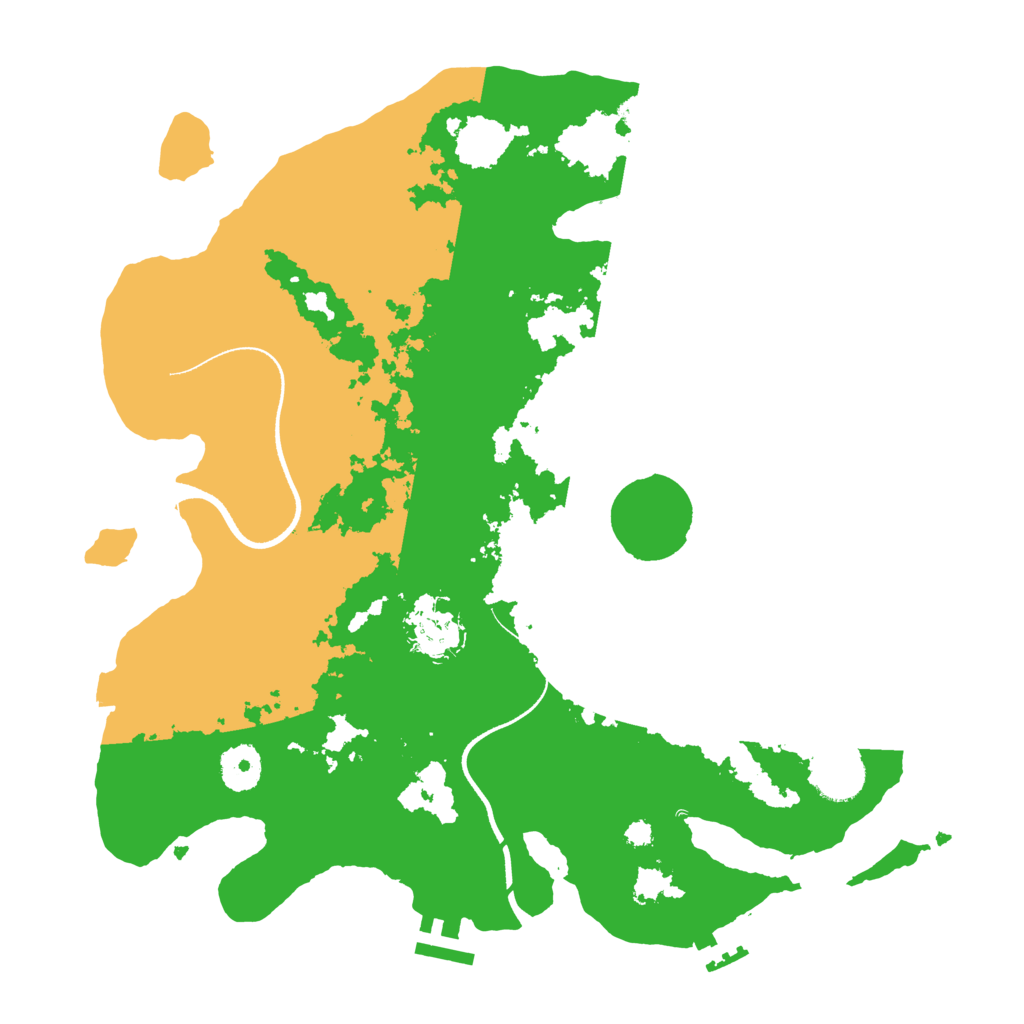 Biome Rust Map: Procedural Map, Size: 3500, Seed: 655052628