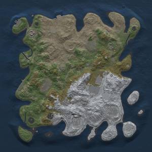 Thumbnail Rust Map: Procedural Map, Size: 3800, Seed: 9, 18 Monuments