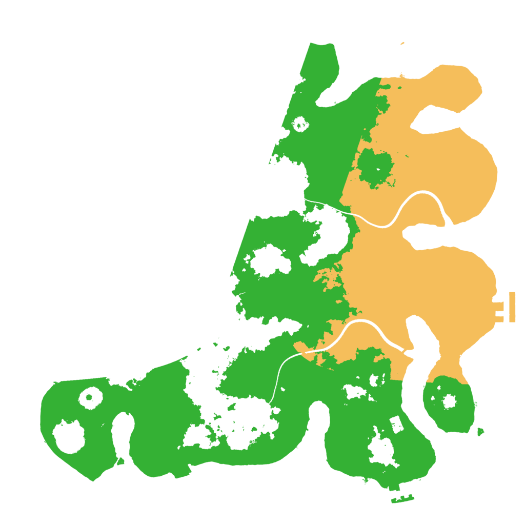 Biome Rust Map: Procedural Map, Size: 3500, Seed: 2129920194
