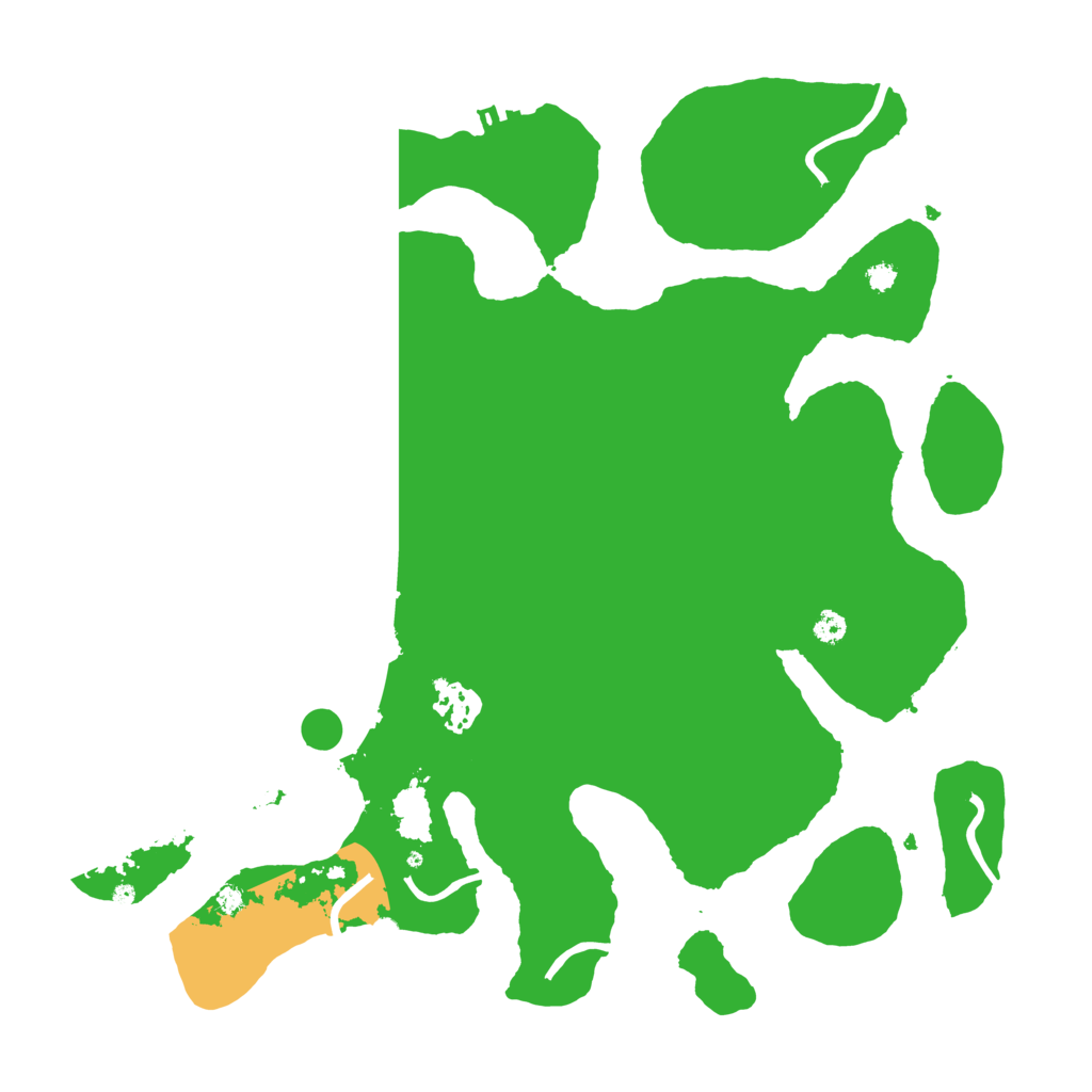 Biome Rust Map: Procedural Map, Size: 3500, Seed: 9389