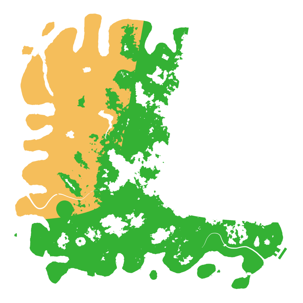 Biome Rust Map: Procedural Map, Size: 4800, Seed: 62548523
