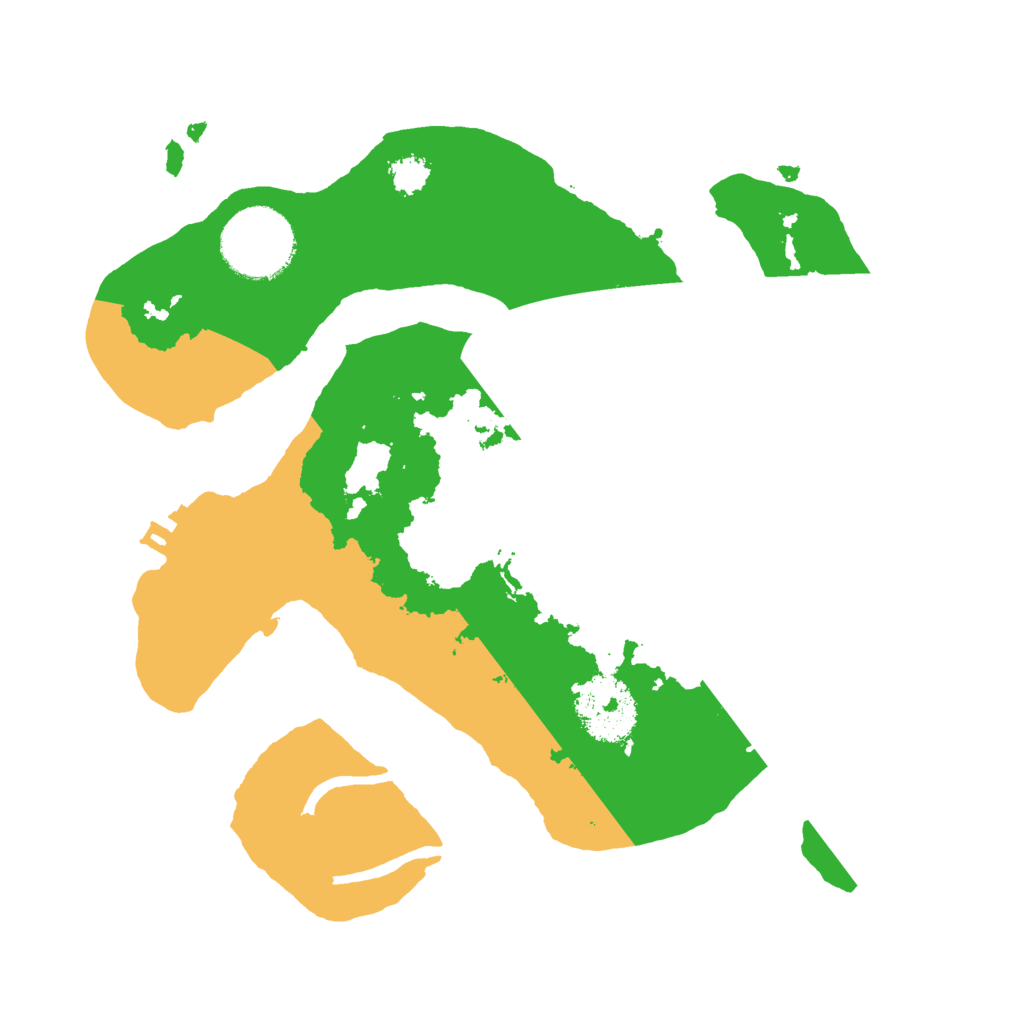 Biome Rust Map: Procedural Map, Size: 2500, Seed: 1111