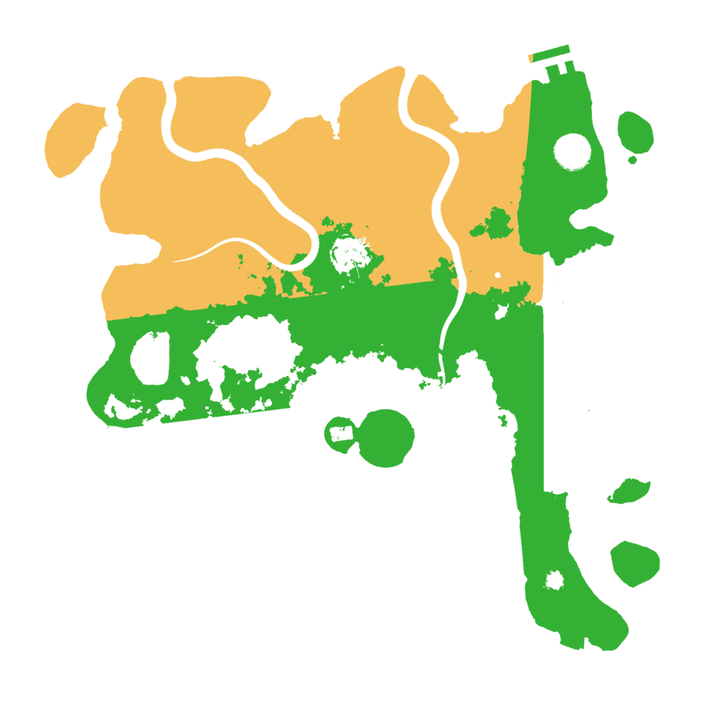 Biome Rust Map: Procedural Map, Size: 3500, Seed: 798465399