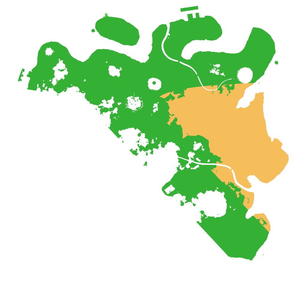 Biome Rust Map: Procedural Map, Size: 3500, Seed: 1145432614