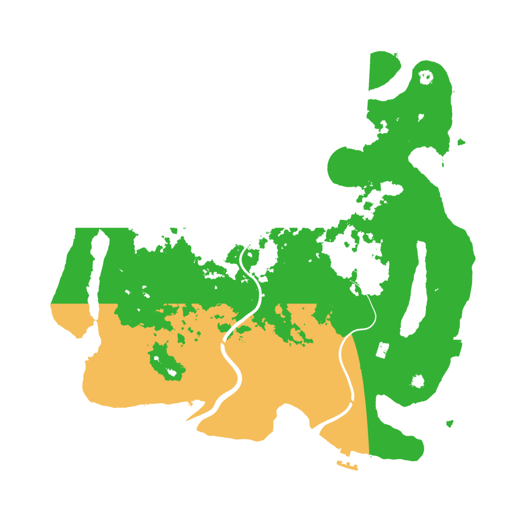 Biome Rust Map: Procedural Map, Size: 3500, Seed: 80280060