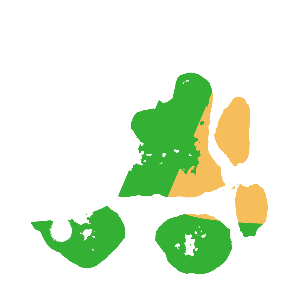 Biome Rust Map: Barren, Size: 2500, Seed: 959111