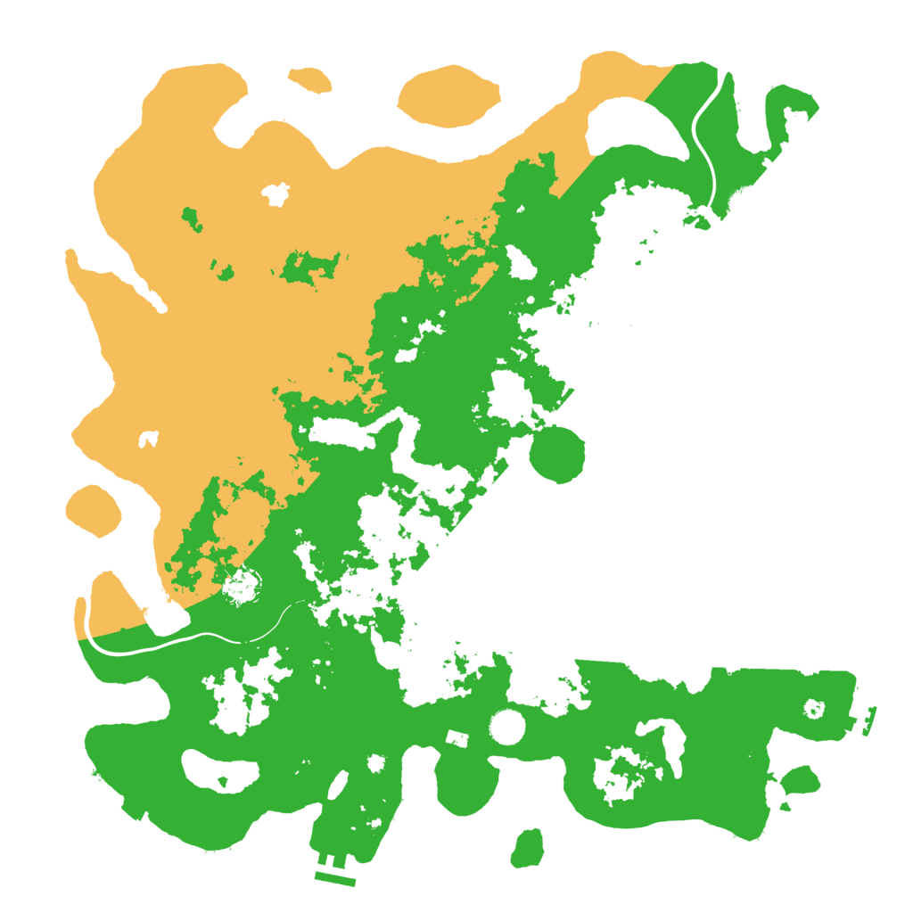 Biome Rust Map: Procedural Map, Size: 4500, Seed: 25471438