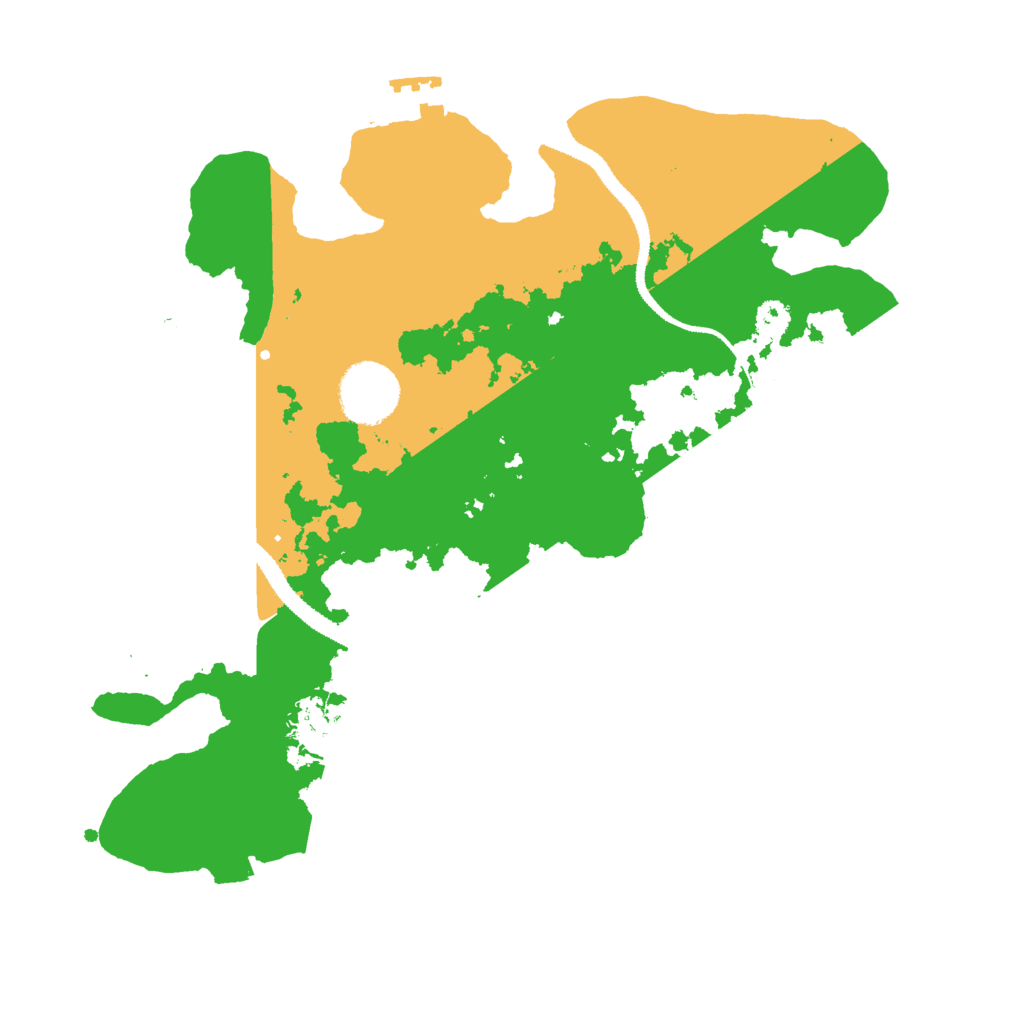 Biome Rust Map: Procedural Map, Size: 3000, Seed: 12494175