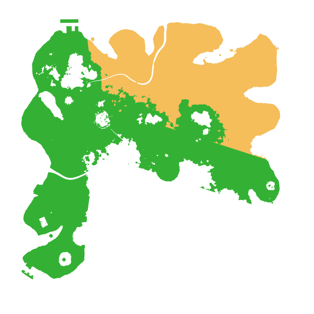 Biome Rust Map: Procedural Map, Size: 3500, Seed: 1101