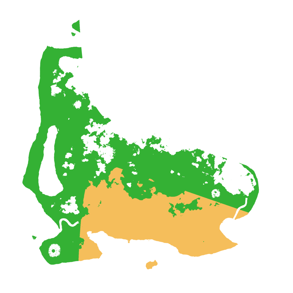 Biome Rust Map: Procedural Map, Size: 3500, Seed: 54319