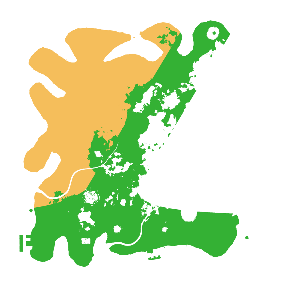 Biome Rust Map: Procedural Map, Size: 3500, Seed: 526671741