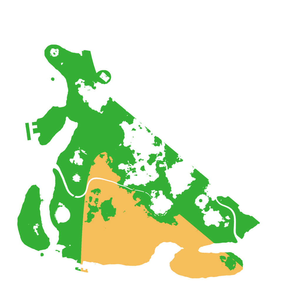 Biome Rust Map: Procedural Map, Size: 3500, Seed: 382576