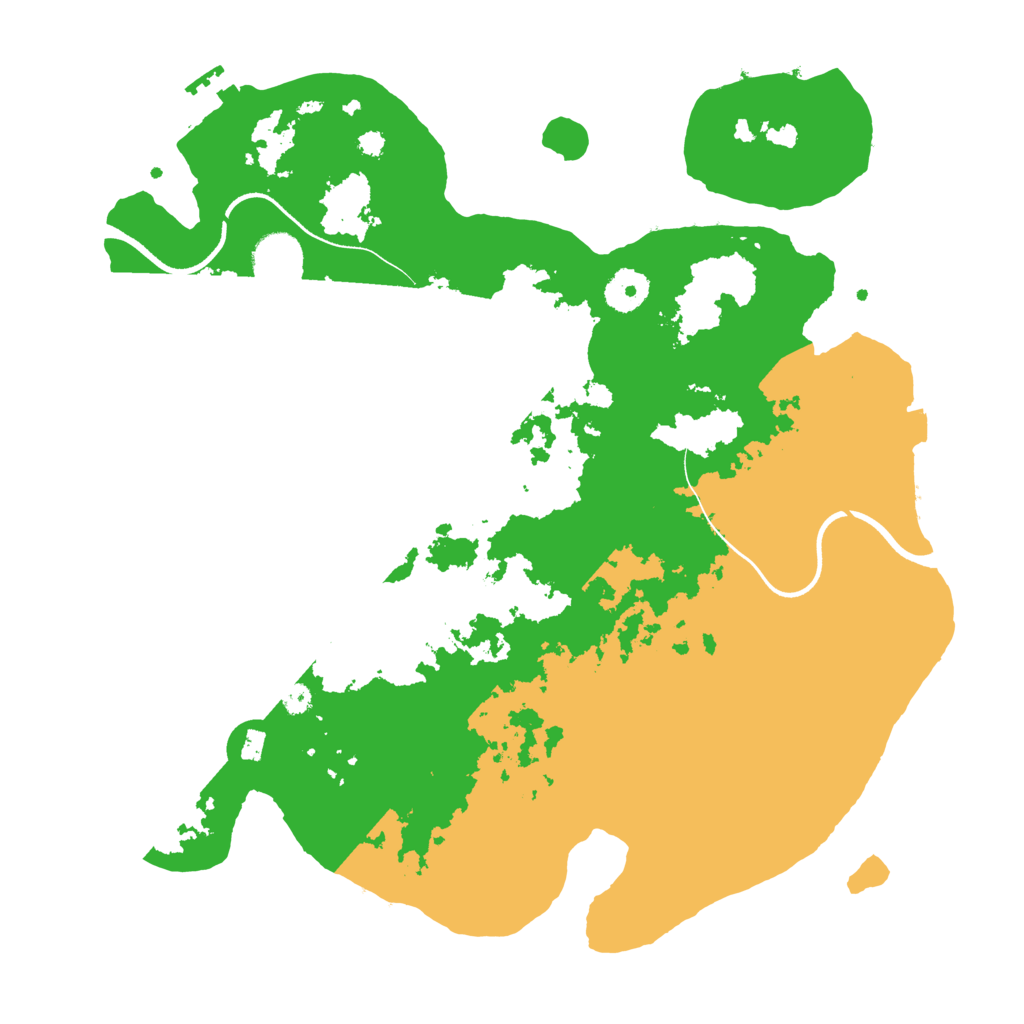 Biome Rust Map: Procedural Map, Size: 3600, Seed: 116541