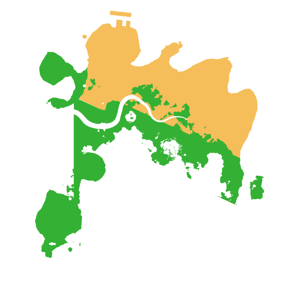Biome Rust Map: Procedural Map, Size: 2800, Seed: 24103