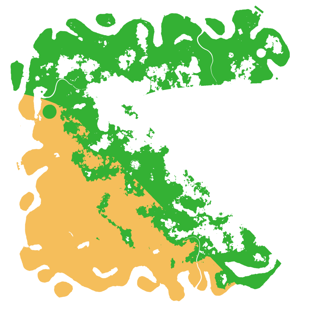 Biome Rust Map: Procedural Map, Size: 6000, Seed: 115216122