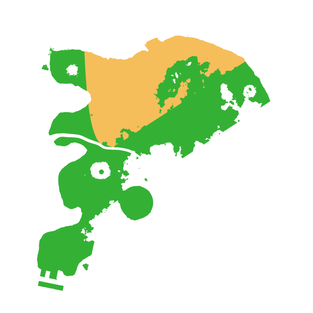 Biome Rust Map: Procedural Map, Size: 2500, Seed: 5844