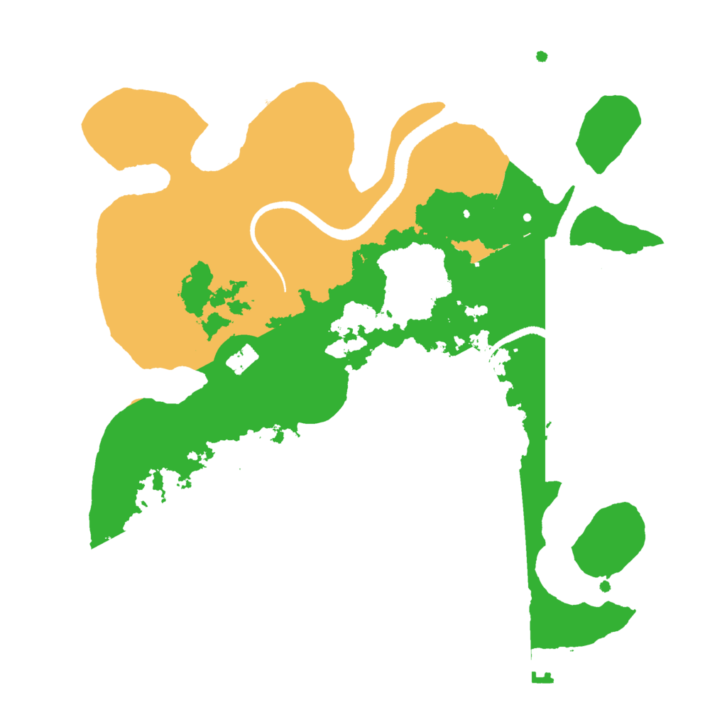 Biome Rust Map: Procedural Map, Size: 2600, Seed: 965315181