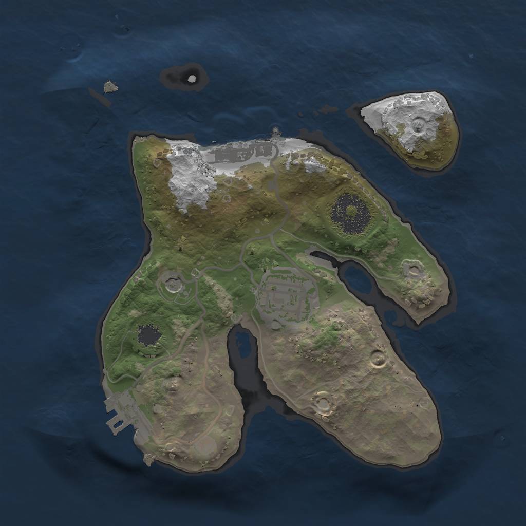 Rust Map: Procedural Map, Size: 2000, Seed: 995743151, 9 Monuments