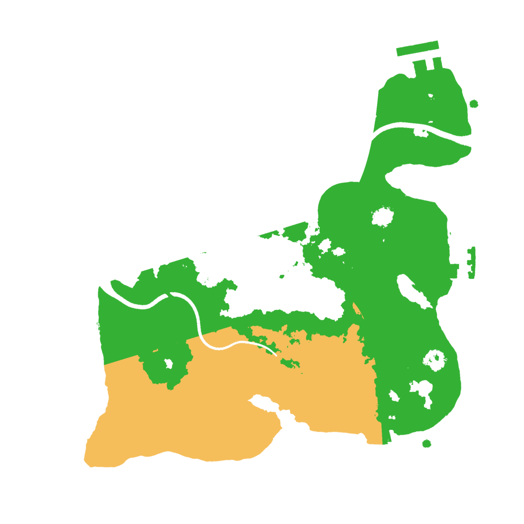 Biome Rust Map: Procedural Map, Size: 2500, Seed: 1112532654