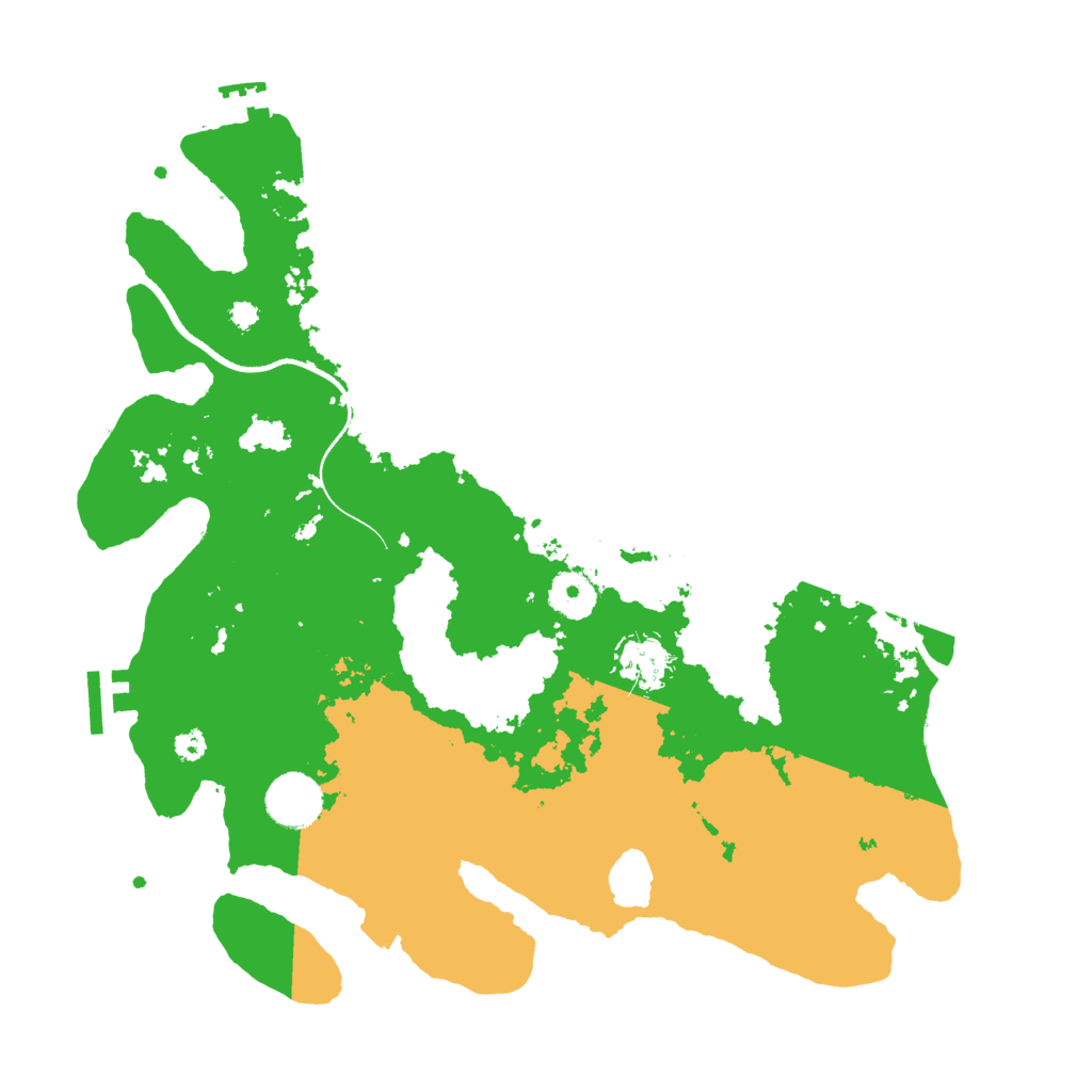 Biome Rust Map: Procedural Map, Size: 3500, Seed: 5351
