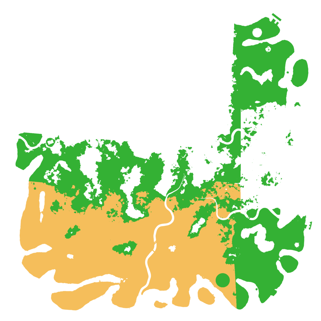 Biome Rust Map: Procedural Map, Size: 6000, Seed: 8675307