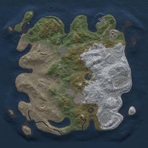 Thumbnail Rust Map: Procedural Map, Size: 3500, Seed: 82634568, 15 Monuments