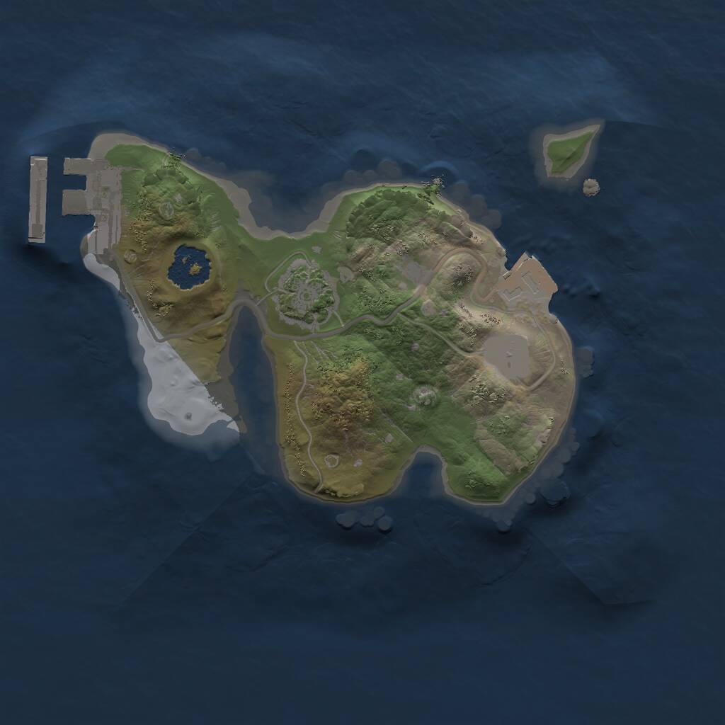 Rust Map: Procedural Map, Size: 1700, Seed: 1700, 3 Monuments