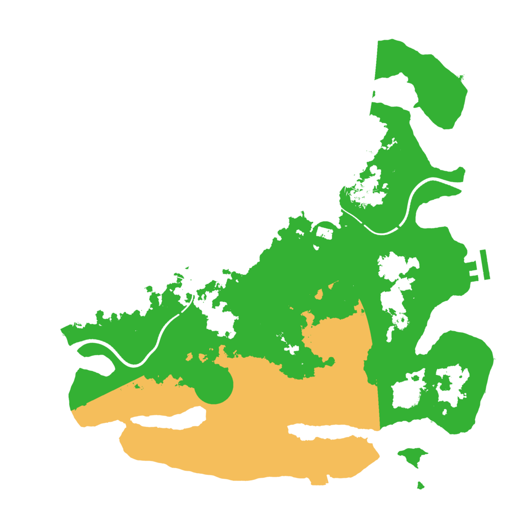 Biome Rust Map: Procedural Map, Size: 3500, Seed: 536075061