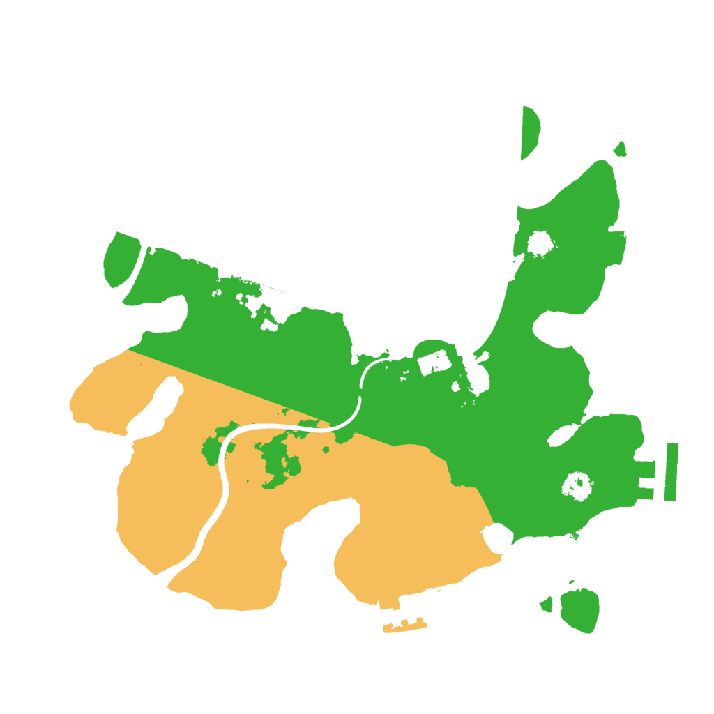 Biome Rust Map: Procedural Map, Size: 2500, Seed: 51512