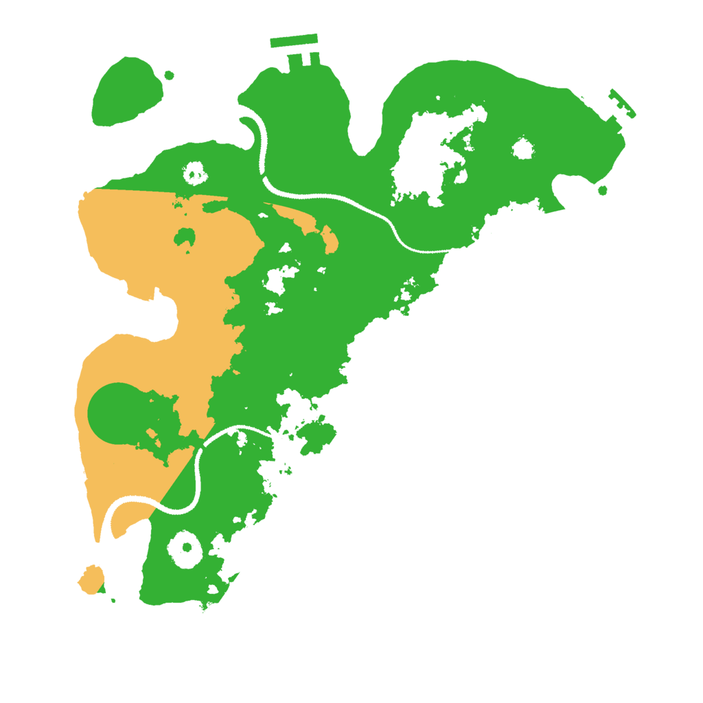 Biome Rust Map: Procedural Map, Size: 3000, Seed: 185110