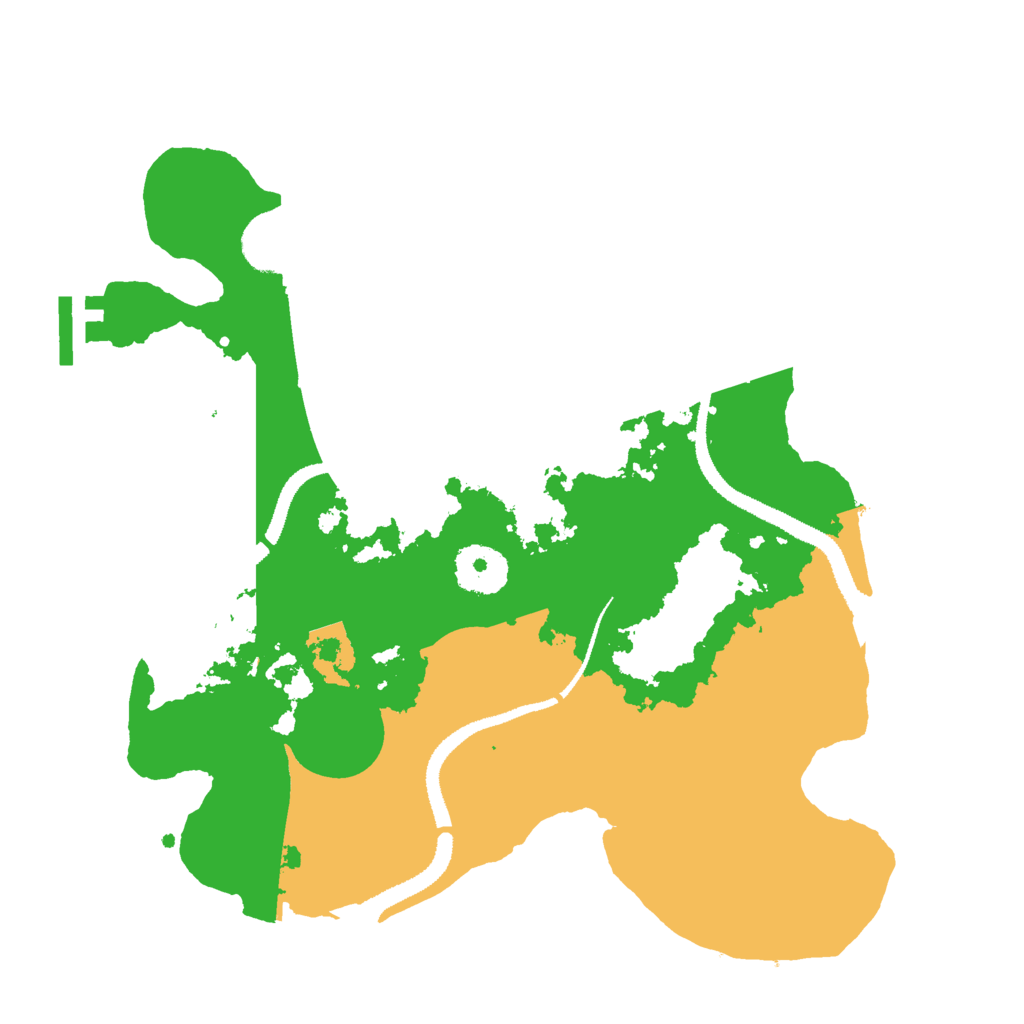 Biome Rust Map: Procedural Map, Size: 3000, Seed: 100022