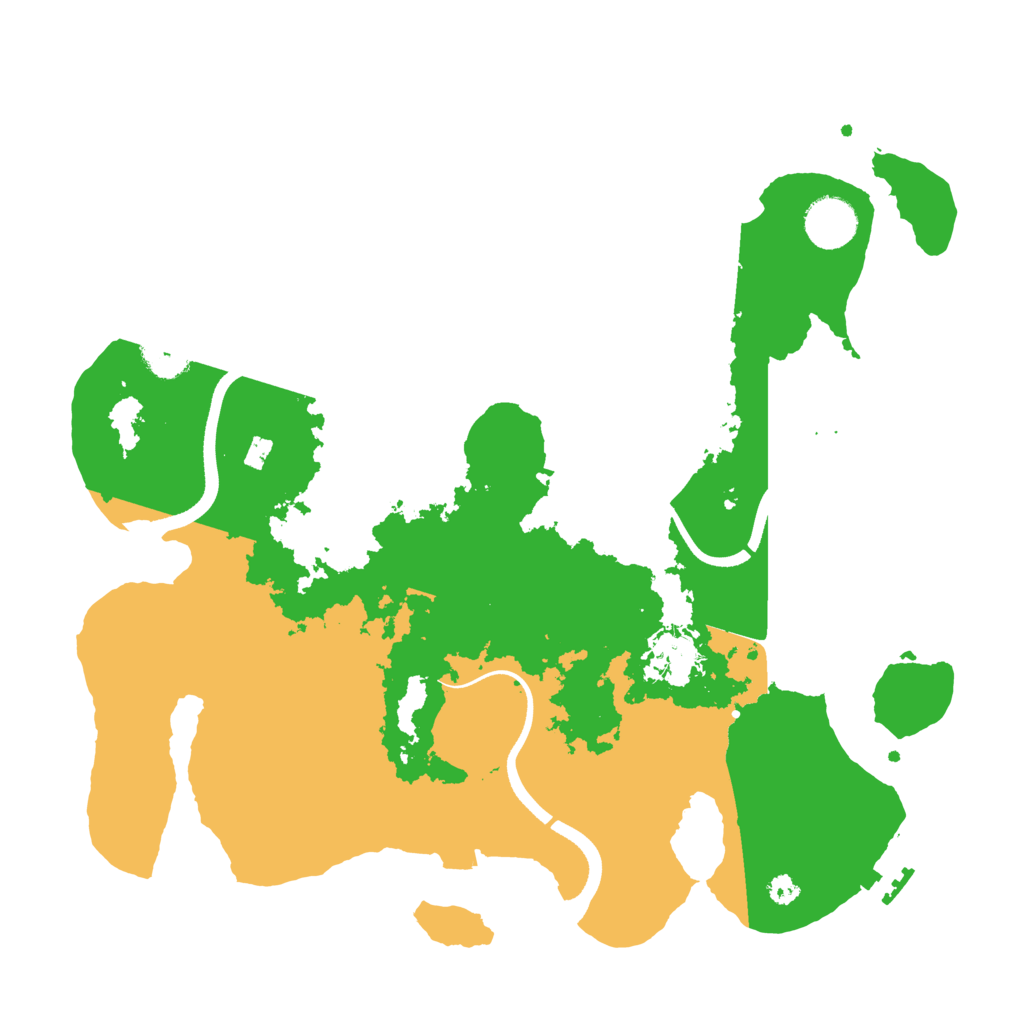 Biome Rust Map: Procedural Map, Size: 3500, Seed: 190821742