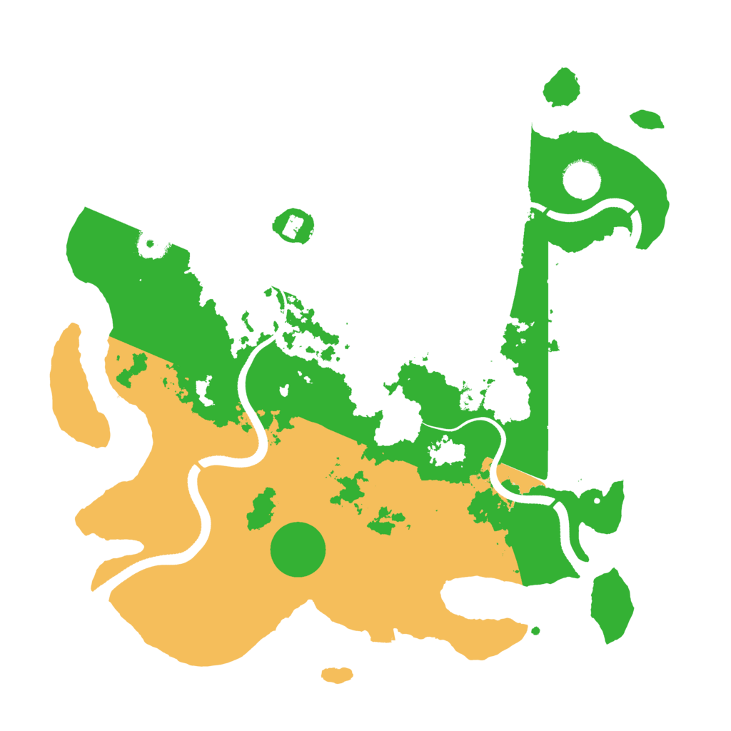 Biome Rust Map: Procedural Map, Size: 3500, Seed: 111288