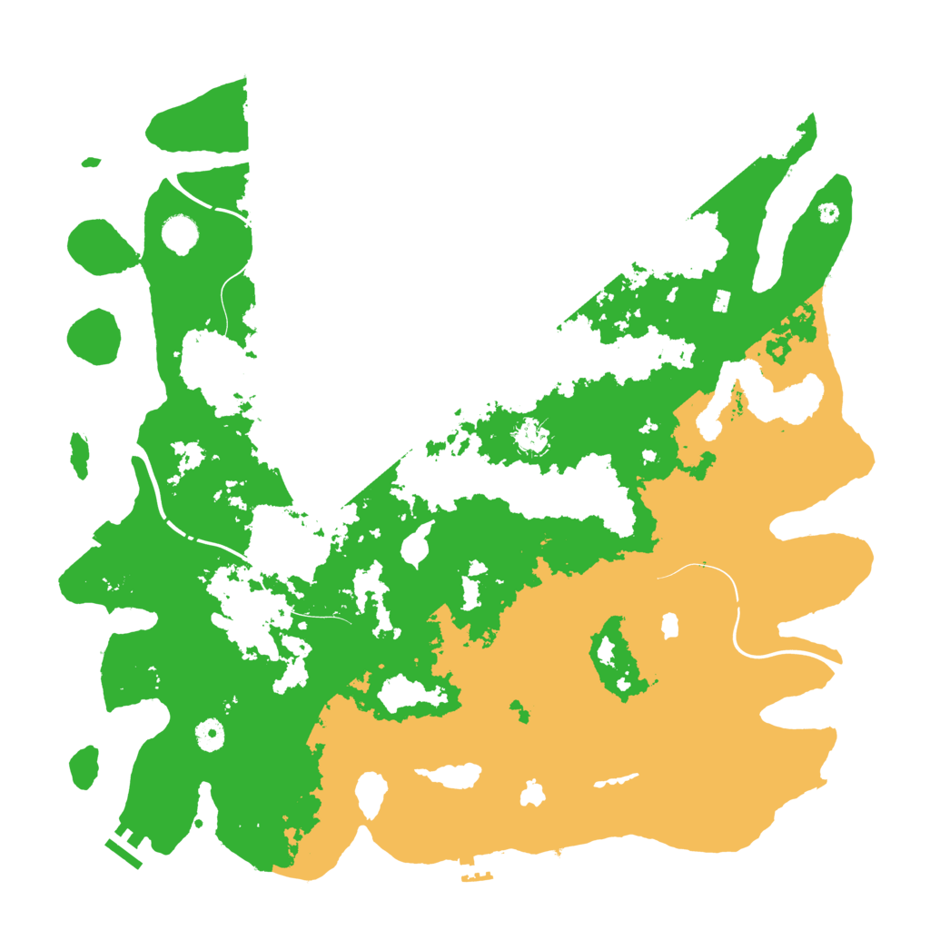 Biome Rust Map: Procedural Map, Size: 4500, Seed: 97692