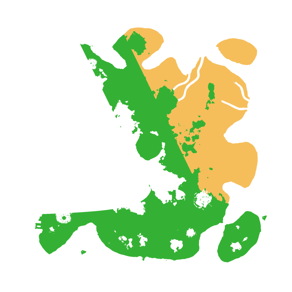 Biome Rust Map: Procedural Map, Size: 3050, Seed: 123456