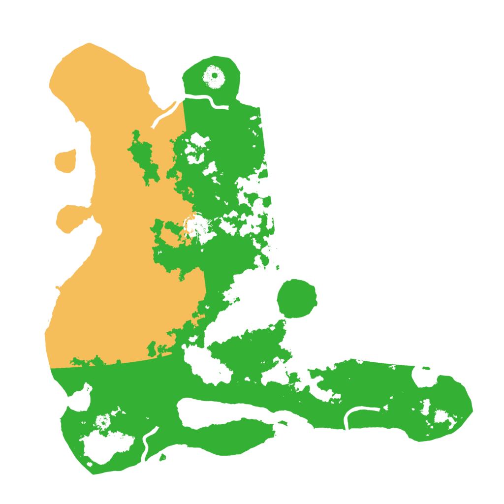 Biome Rust Map: Procedural Map, Size: 3500, Seed: 2333
