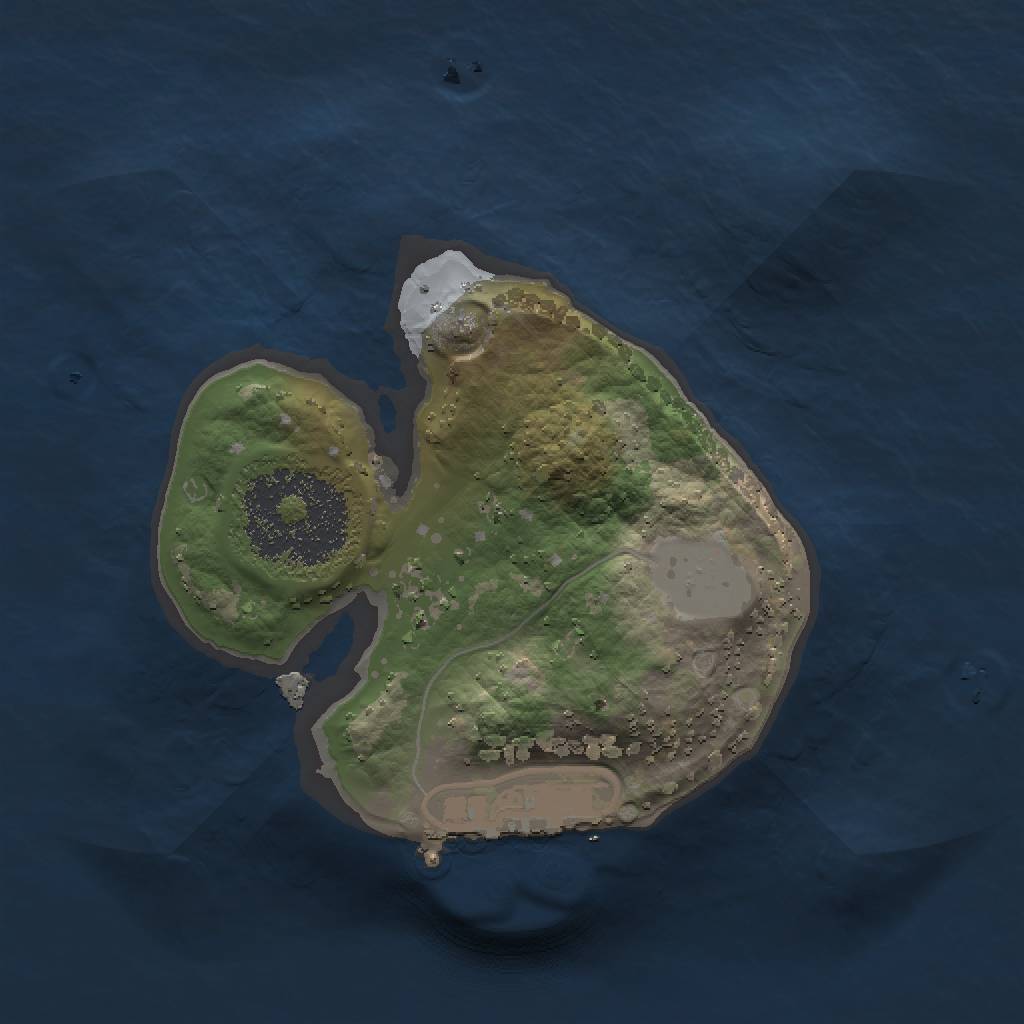 Rust Map: Procedural Map, Size: 1500, Seed: 1717421029, 4 Monuments