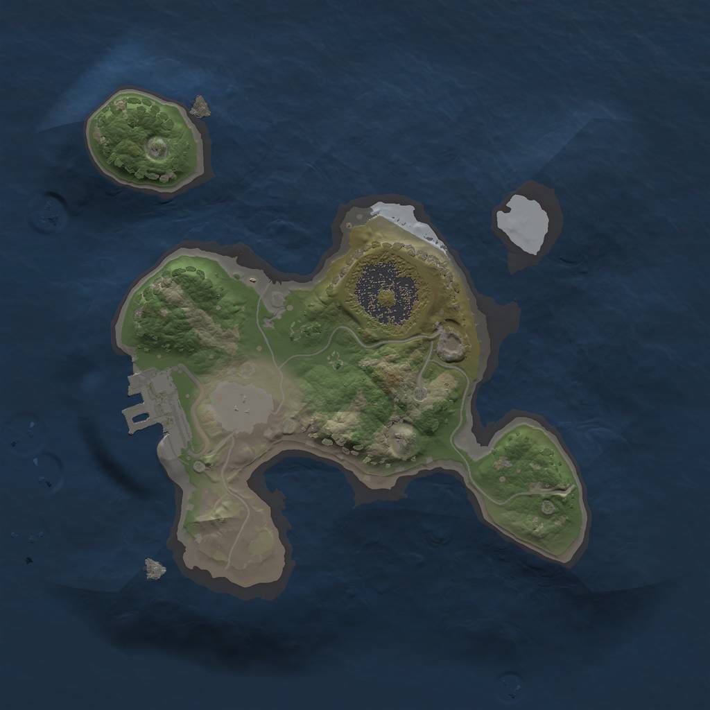 Rust Map: Procedural Map, Size: 1700, Seed: 18567675, 4 Monuments