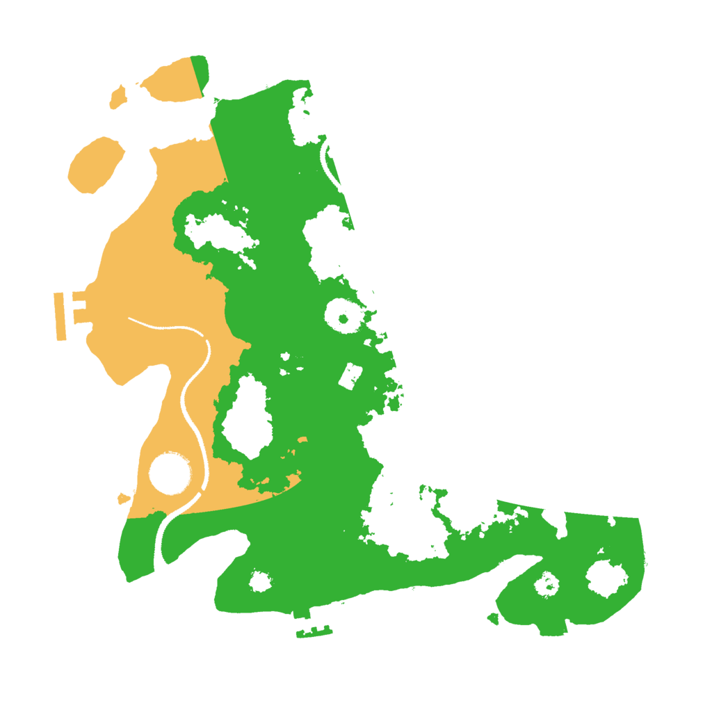Biome Rust Map: Procedural Map, Size: 3000, Seed: 888390