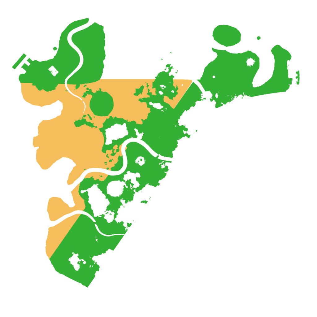 Biome Rust Map: Procedural Map, Size: 3500, Seed: 98784982