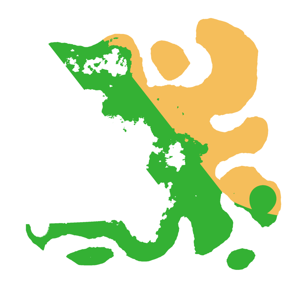 Biome Rust Map: Barren, Size: 3000, Seed: 279549