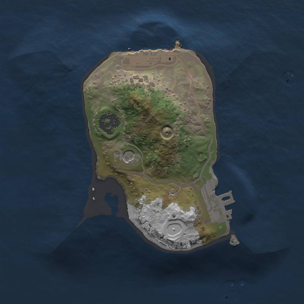 Rust Map: Procedural Map, Size: 1500, Seed: 16189128, 7 Monuments