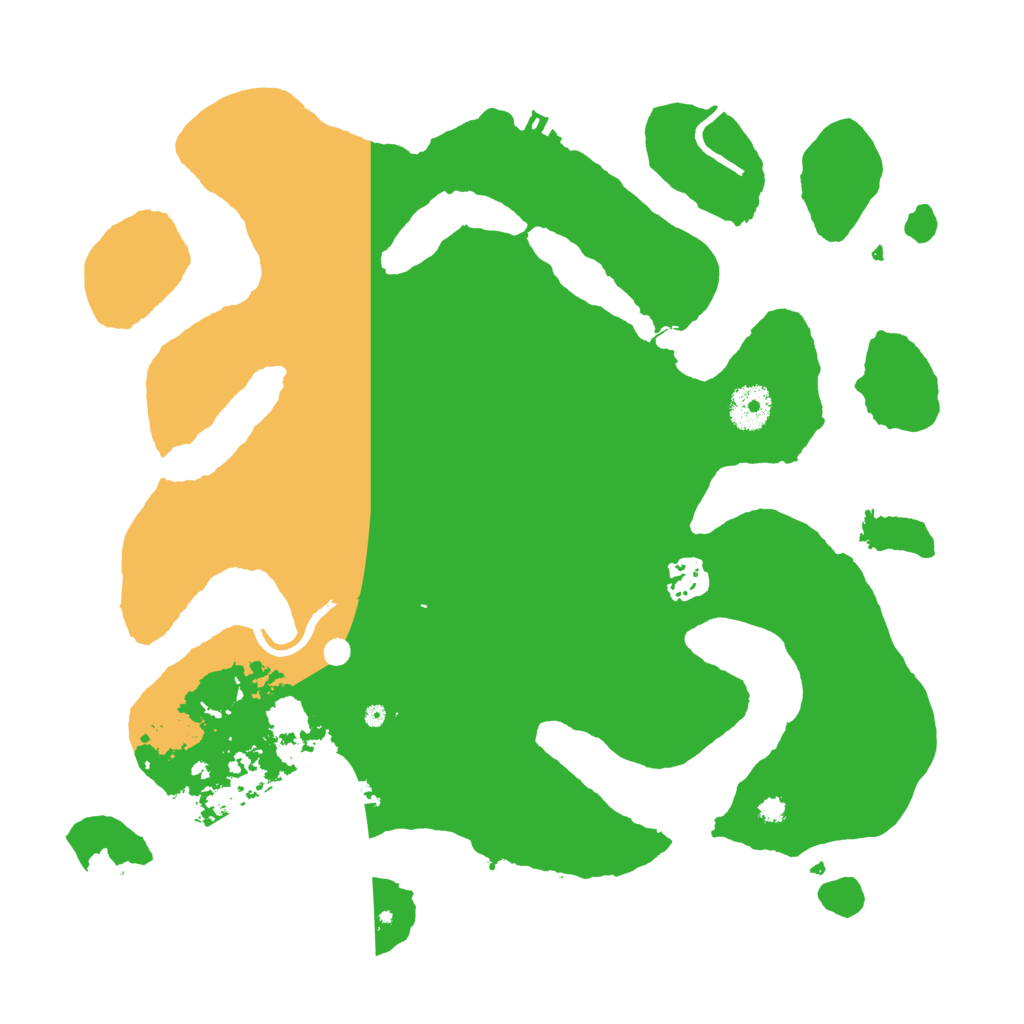 Biome Rust Map: Procedural Map, Size: 3500, Seed: 12344