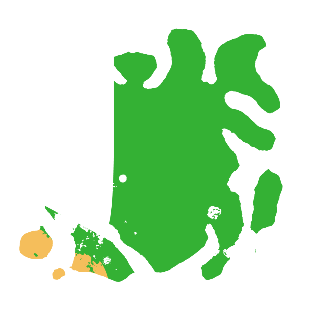 Biome Rust Map: Barren, Size: 3500, Seed: 1031279928