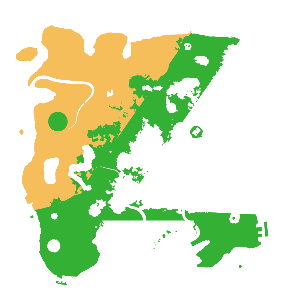 Biome Rust Map: Procedural Map, Size: 4000, Seed: 8167268