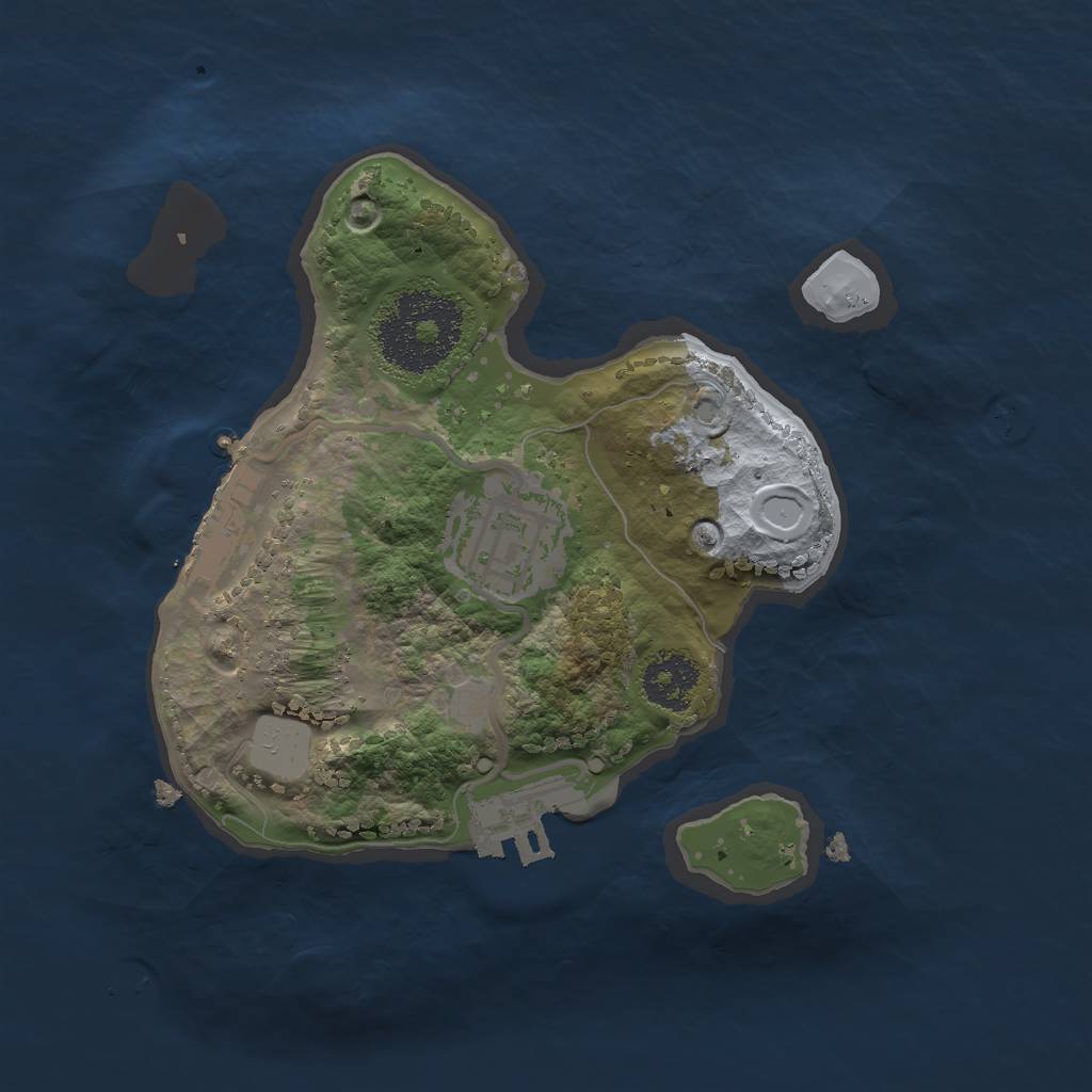 Rust Map: Procedural Map, Size: 2000, Seed: 2006071237, 6 Monuments