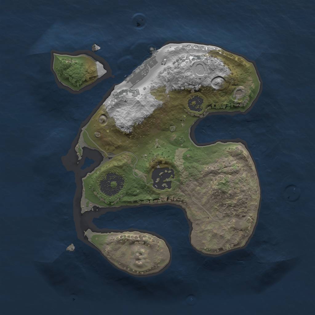 Rust Map: Procedural Map, Size: 2000, Seed: 461, 7 Monuments